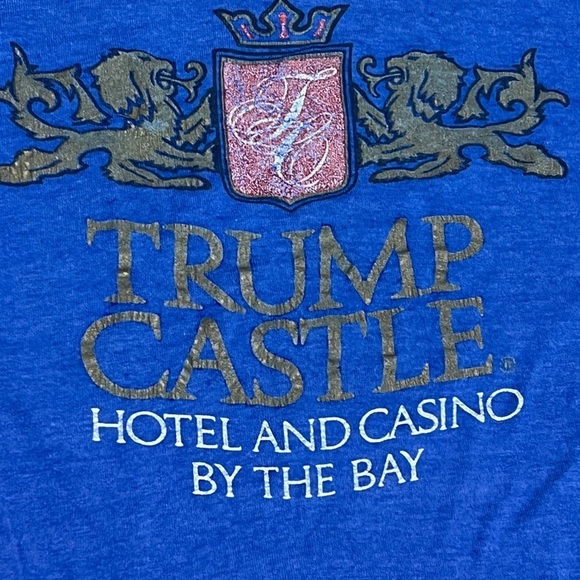 Vintage Trump Castle New Jersey Best of the Bay Single Stitch 80s tshirt - Picture 4 of 10